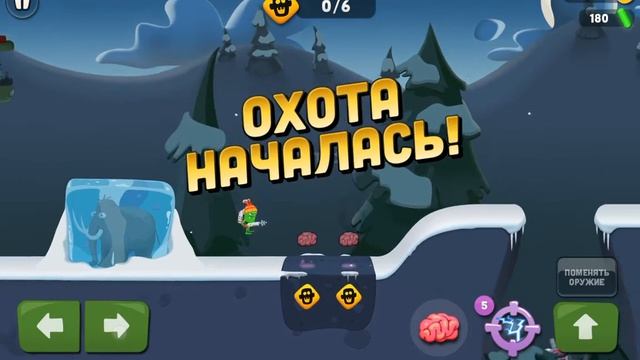 Зомби Кетчерс. 40_й уровень. Ловим коротышек на зимней локации. смотреть онлайн