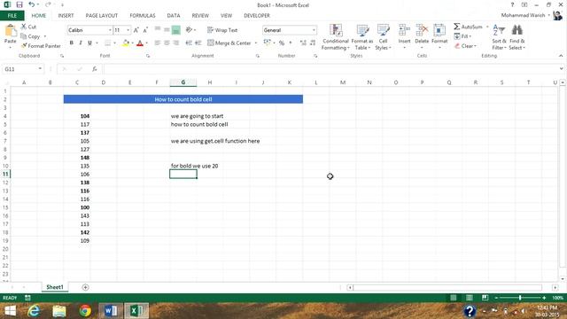 how to count bold cell смотреть онлайн