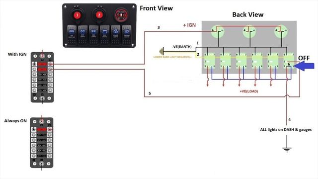 How to install a pre-wired panel switch on your boat ( Electronic wiring diagram ) смотреть онлайн