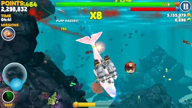 Hungry Shark Evolution - Moby Dick vs Megalodon смотреть онлайн