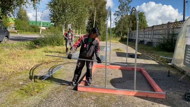 Монтаж теплицы Уютная / Тосненский завод теплиц смотреть онлайн