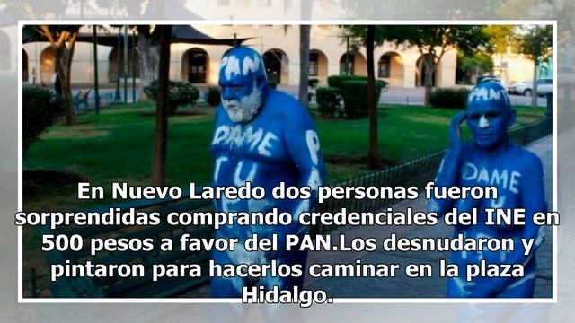 Desnudan, rapan y pintan de azul a presuntos compradores de votos смотреть онлайн