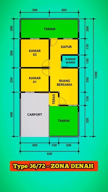 Rumah Type 36/72