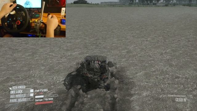 CanAm Maveric XRS - SpinTires Mudrunner - Logitech G29 смотреть онлайн