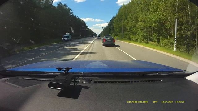 X-COP 6000c в Турбо на Оскон в спину при Автоурагане
