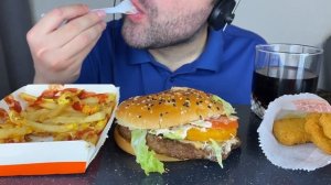 ASMR BURGER KING FAST FOOD MUKBANG (EATING SOUNDS) EATING SHOW