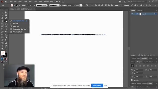Adobe Illustrator: Line segment tool смотреть онлайн