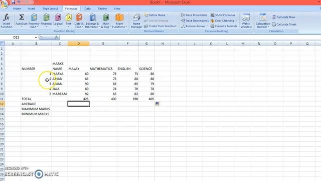 BASIC IN EXCEL (Total,Average,Maximum,Minimum) смотреть онлайн
