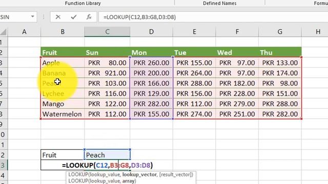How To Use LookUp Function In Excel In Urdu | Excel Functions