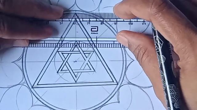 How to draw Shri Ganesh yantra part-3/Geometric Art-43 смотреть онлайн