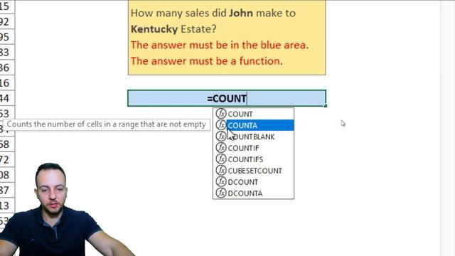 Solving a Excel Job Interview Test Question | Count.Ifs Function Practical Example смотреть онлайн
