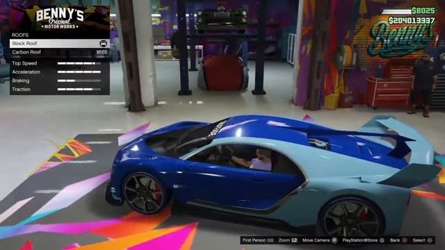Gta v Custom The Truffade Nero (Bugatti Chiron) смотреть онлайн