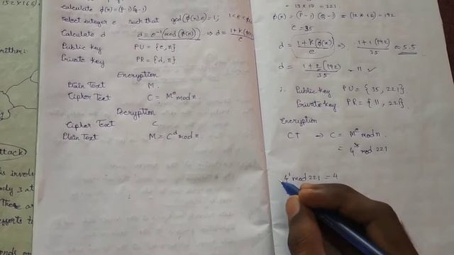 RSA ALGORITHM in Information security смотреть онлайн