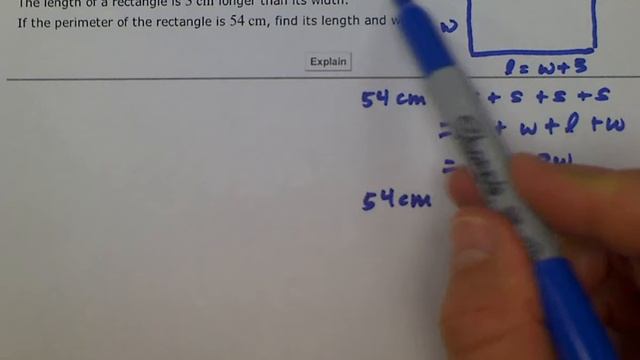 ALEKS: Finding the dimensions of a rectangle given its perimeter and a relationship btwn sides (MC) смотреть онлайн