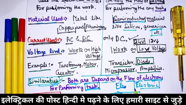 Difference between Electrical and Electronics in hindi || electronic vs electrical смотреть онлайн