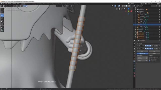 Моделирование шамана в Blender, часть №6 смотреть онлайн