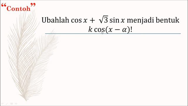 TRIGONOMETRI BENTUK A COS X + B SIN X смотреть онлайн