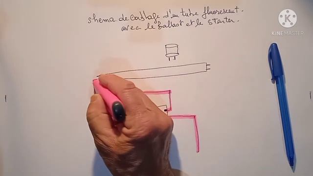schéma de câblage tube fluorescent +ballast + starter смотреть онлайн