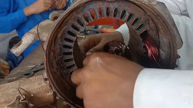 Elctria Ki Moter Pory 2Hp Ki Riwainig 18+19Dobel Mi And Amper 9+10 Thay