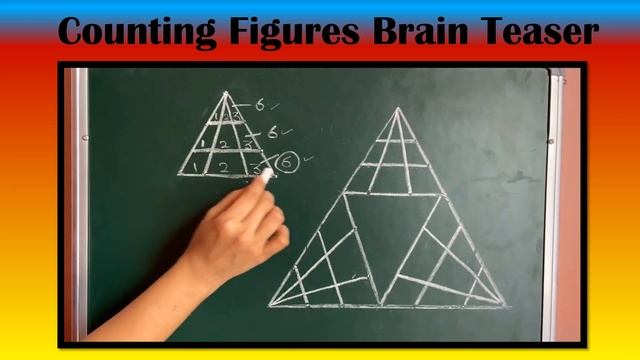 Counting Triangles Brain Teaser | How Many Triangles Are There? | Counting - Maths Reasoning Tricks смотреть онлайн