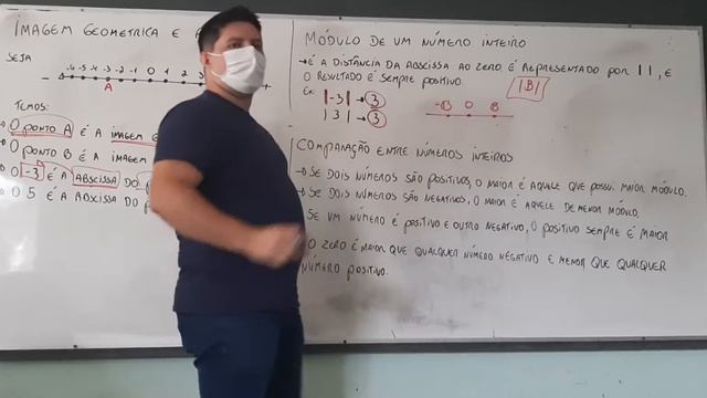 7° Ano - Imagem Geometrica E Abscissa De Um Número Inteiro, Módulo De Um Número Inteiro E Comparaçã