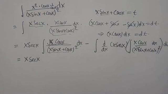 Integral Of X^2/(xsinx+cosx)^2 Ark Mathematics