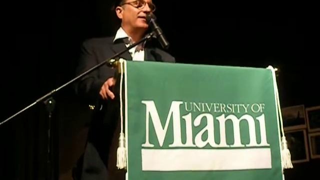Andy Garcia speaks at UM Cuba Conference April 3, 2009 pt.4 смотреть онлайн