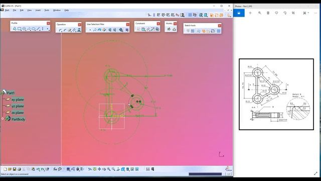 Part Design Tutorial 02 - CATIA V5 for Beginners смотреть онлайн
