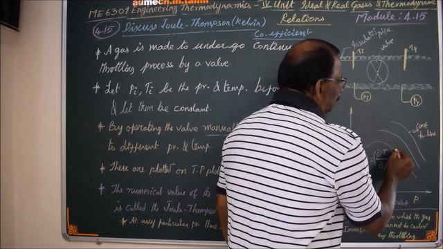 Joule - Thmpson (Kelvin) Equation - M4.15 - Engineering Thermodynamics in Tamil смотреть онлайн