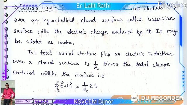 Module 2- EMFT  Topic- Basic Terms And Gauss's Law