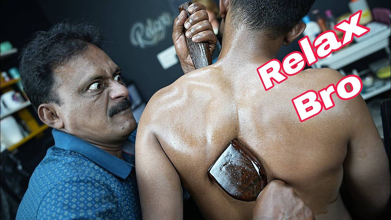 Lots Of Cracking Head & Body Massage By Big Eyes Barber ASMR | Ear Crack | Spine Crack | Neck Crack смотреть онлайн