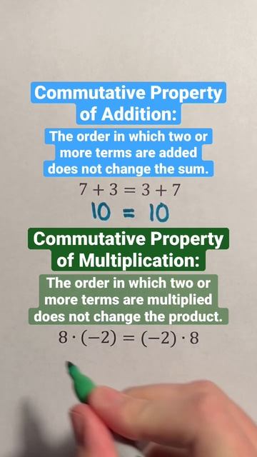 Commutative Property of Addition and Multiplication #Shorts #math #maths #mathematics смотреть онлайн