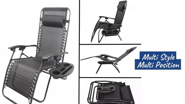 ero Gravity Chair Case Lounge Outdoor Patio Beach Yard Garden with Utility Tray Cup Holder смотреть онлайн