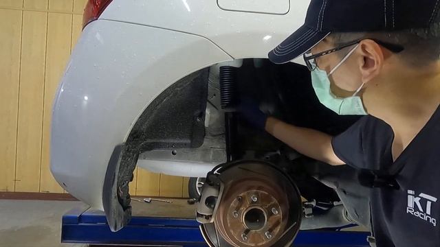 (HD)NISSAN BIG TIIDA installed KT Racing Coilovers смотреть онлайн