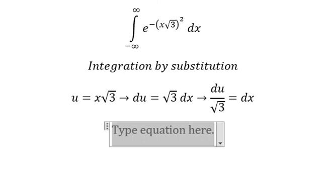 Calculus Help: Integral ∫ From (-∞) to ∞ e^(-3x^2 ) dx - Integration by substitution смотреть онлайн