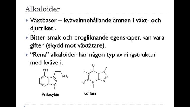 Kemi 2 - Aminer och alkaloider смотреть онлайн