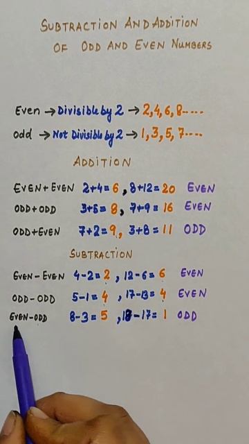 #Addition and Subtraction of Even and Odd Numbers#short#shorts смотреть онлайн