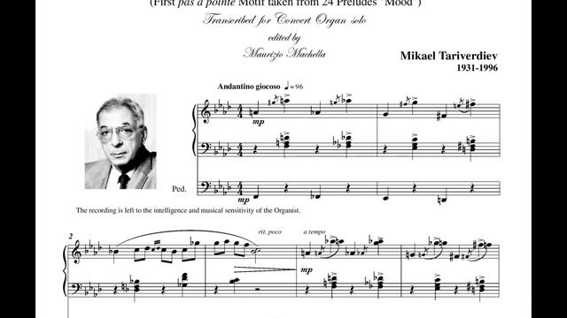 Tariverdiev Mikael Leonovich (1931-1996): "Moods" n.13 - Organ transcription смотреть онлайн