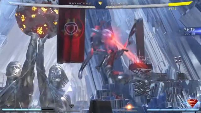 Injustice 2: Black Manta 1-bar 377 damage Ji2 combo смотреть онлайн