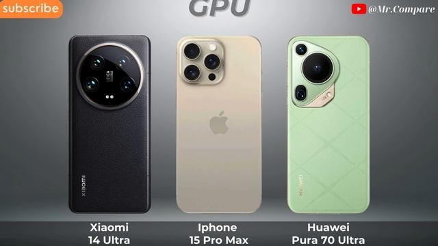 Xiaomi 14 Ultra Vs IPhone 15 Pro Max Vs Huawei Pura 70 Ultra