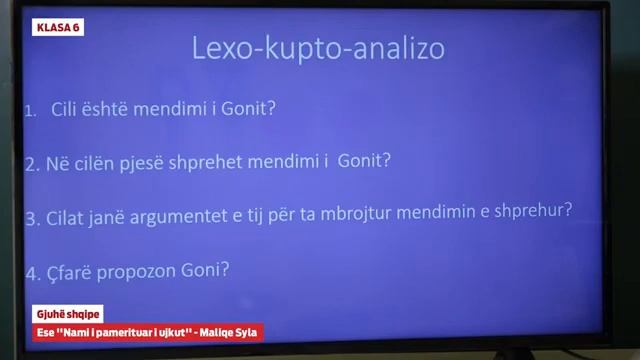 Klasa 6 - Gjuhë Shqipe - Ese ''Nami I Pamerituar I Ujkut''