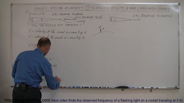 Physics 62 Special Relativity (7 of 43) Relativistic Velocity: A More Complicated Approach смотреть онлайн