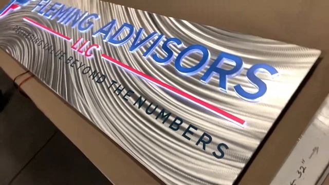 Custom Cut Metal & Pushed-Through Acrylic Backlit LED Logo Sign смотреть онлайн