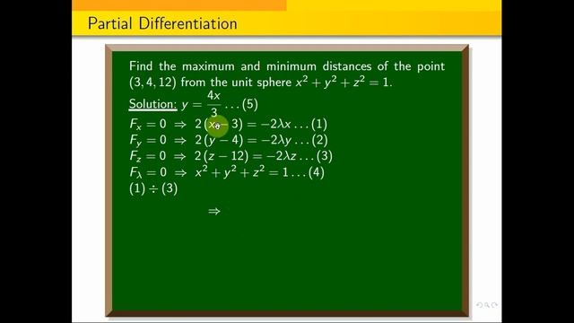 Find the maximum and minimum distances of the point (3,4,12) from the unit sphere x^2+y^2+z^2=1. смотреть онлайн
