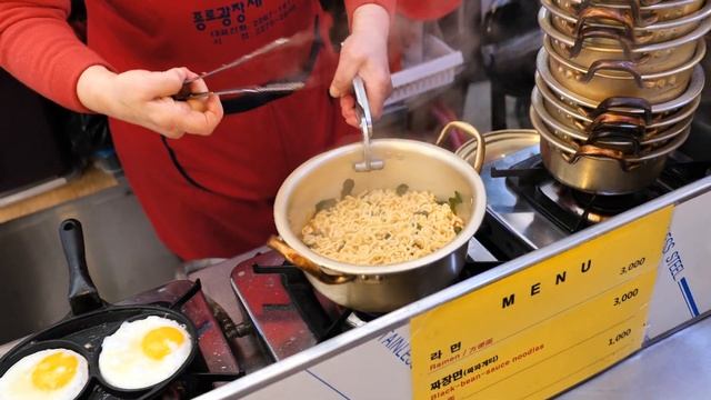 찻집에서 이모가 끓여주는 짜파구리 | Korean Street Food смотреть онлайн