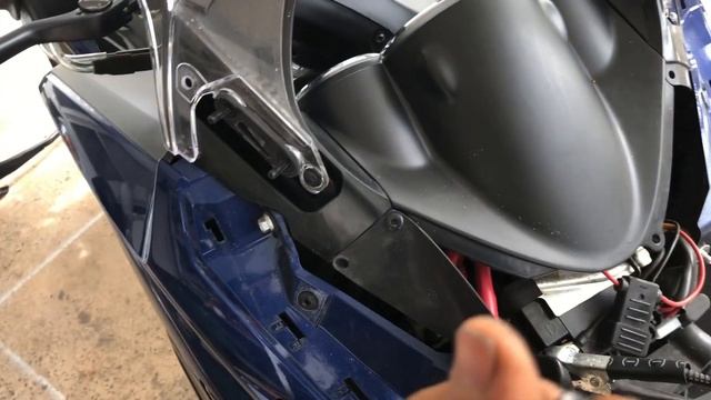 Yamaha T-Max Battery Location