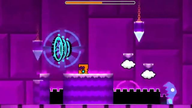 Прошёл 7 лвл в геометри даш ворлд