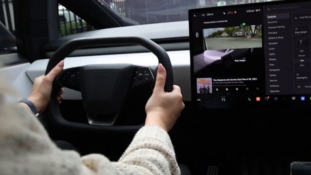 Cybertruck. First time driving #cybertruck смотреть онлайн