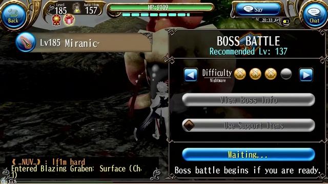 Toram Online - 2h Build Lv.185 - Survivability(Test On Tapir NM and Inzanio Ultimate)