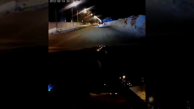 Видеорегистратор Mystery DVR-790DHR - ночная съёмка